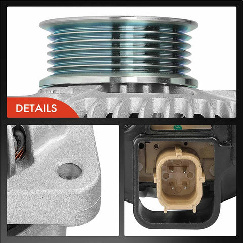 Details of Alternator Direct Replacement For Honda Accord V6 3.5L 12V 130A With Six Groove Pulley Clockwise Rotation