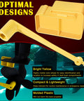 1-1/16 Inch Propeller Wrench And Prop Stop Block Kit For All Outboard And Sterndrive Props, Lightweight Yellow, Pro Grade PMPS-1-DP Stop, Fits Most 1-1/16 Inch Nut Propellers Across Common Engine Setups.