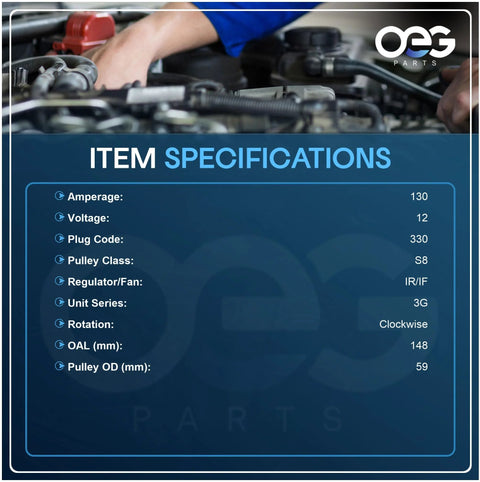 New Replacement Alternator For Ford F Series Trucks 4.6L 5.4L V8 1997 1998 1999 2000 2001 2002 Expedition Compatible Item Specifications