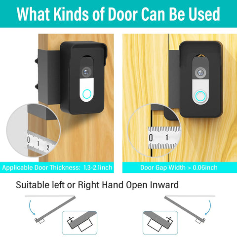 Anti-Theft Doorbell Mount For Blink And Other Security Cameras No Drill Easy Install Keeps Sensor Clear And Doorbell Safe