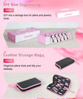 DIY box organizer and leather storage bag for Pro Grade Jewelry Pliers Set For Beading And Wire Wrapping, 8 Pliers With 6 Rolls Kit