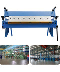 Beefy 24 Inch Pan And Box Brake For Sheet Metal Bending Heavy Duty Steel Tool With Removable Fingers in workshop setting