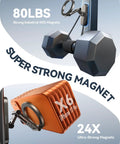 Upgraded Magnetic Golf Cart Phone Holder With Tri Fold All Alloy Arms And 360 Degree Rotating Base MagSafe Compatible For IPhone 12 Through 17 Fits Club Car EZGO Yamaha Perfect For GPS Navigation Swing Tutorials And A Dad Friendly Fathers Day Gift holding heavy weight with strong magnet