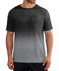 Post Op Shoulder Surgery Shirt For Men With Easy Snap Front And Tear Away Design Gradient Short Sleeve Cozy Knit Tee