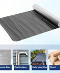 Top Shelf Self Adhesive Roofing Felt Repair Tape Built Badass To Stop Leaks And Seal Surface Cracks Fast For Flat Roofs And Decks on a concrete floor.