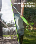 TaskStar 21V Battery Powered Weed Puller Tool With Two 2000Mah Batteries steel root weeder pulling dandelions from soil.