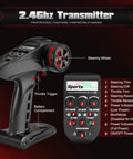 2.4Ghz transmitter for 4X4 Off Road Brushless RC Short Course Truck 1 14 Scale Blazing Speed Up To 60kmh With 3S Battery