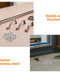 Heavy Duty Stainless Steel Eyeglass Hinge Shims Provide Dead Nuts Secure Support For Rimless Glasses Repair laid out on a countertop with tools.