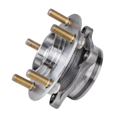 AWD Front Two Piece Wheel Bearing Hubs Kit For 2008 2015 Mitsubishi Lancer Replacement With 5 Lug Encoder ABS 4 Bolt Flange Rust Resistant