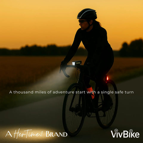 Rechargeable Bicycle Light Set With Front And Rear LED Lights USB Charge 300 Lumen Headlight Up To 10 Hours Battery IPX4 Waterproof Easy Mount For Daily Rides Street Safe Visibility