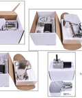Product packaging of 60 To 1 Gear Ratio Dump Truck Roll Tarp Motor 12V 600W Sealed Worm Gear With Chrome Cover