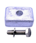 Beefy Lower Unit Anode For Outboard Gearbox 4HP 5HP 6HP Replacement Part Replaces 3H6-60218-0 pack with bolt.