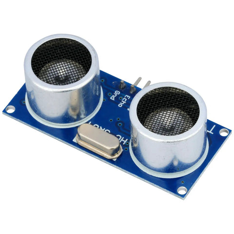 Five Pack HCSR04 Ultrasonic Sensor Module For Arduino R3 Uno Mega XBee Nano Robot With Five Mounting Brackets Ideal For Prototyping And Precise 2 To 450 Cm Distance Sensing, close-up