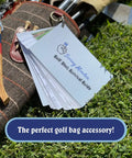 Golf Reference Cards For On Course Mastery Cheat Sheet For 33 Of Golf Hardest Shots Waterproof PVC With Sturdy Carabiner