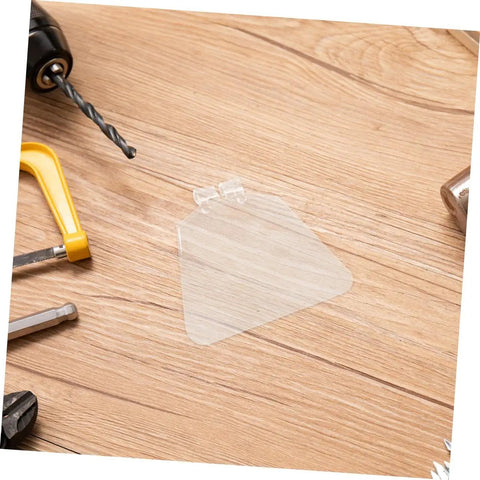 Single panel from 6 Pack Bench Safety Guard Panels, Easy Install Protective Covers for Angle Grinders and Bench Machines on wooden surface