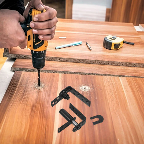 Self-Closing Automatic Door Hinge For Bar Doors Built Tough Heavy-Duty Stainless Steel With Smooth Double-Action Motion For Bar Counters And Salons Easy Secure Mounting For Thick Doors installed with drill on wood panel