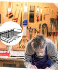Hella Durable Power Tool Organizer Wall Mount Drill Stand And Plug N Play Charging Dock No Sweat Setup Garage Storage Rack for drills in workshop.