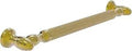 16 Inch Grab Bar In Smooth Polished Brass For Bathroom Safety, ADA Compliant Solid Brass Build With Concealed Mounting Hardware