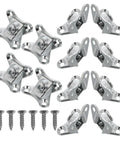 Butterfly Corner Brace Brackets 12 Pack Zinc Alloy Silver Shelf Brackets For Cabinets And Beds Easy Install Multifunctional