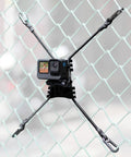 Fence Mount For GoPro Hero Series And Action Cameras On Chain Link Backstops For Baseball Softball Tennis And Paddle Boards