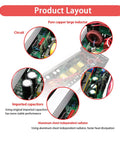 Road Ready 4000W Pure Sine Wave Power Inverter Dc To Ac Converter With Lcd Readout Dual components layout with circuit, capacitors and radiator.