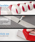 Self Adhesive Vinyl Floor Transition Strip For Laminate And Tile Floors A Flat Divider To Join Gaps White Washed Four Feet Long