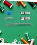 Fabric Cutter Flat Spring Holder For Cutting Machine Head Support, 5 Piece Set with threads and sewing accessories
