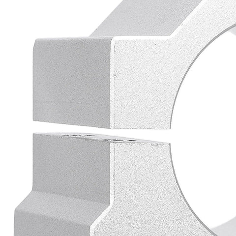 Close-up of 45mm CNC motor bracket showing its aluminum build and sturdy design for secure spindle mounting in CNC machines.
