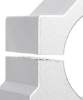 Close-up of 45mm Spindle Clamp Motor Bracket For CNC Routers, Aluminum Alloy Mounting Holder, showing precision machined detail
