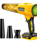Cordless Leaf Blower With 20V Power, Turbo Jet Brushless Motor Reaches Up To 580,000 RPM, 3 Nozzles Included, Handheld Tool