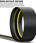 Universal Garage Door Threshold Seal Strip Kit 12 Ft Bottom Weather Stripping Rubber Replacement Waterproof Yellow detail