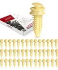 Heavy Duty Door Panel Retainer Clip Grommets For GM Truck Crisp Tight Lock Down Secure Wobbly Interior Trim Replace Oem 15545202 in a pack.
