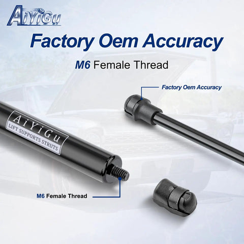 Toyota Avalon Front Hood Struts Shocks Lift Supports Gas Springs Replacement Kit For 2005 2012 Models M6 Thread Detail