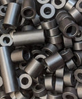 Heavy Duty T6061 Aluminum Round Spacers Black Anodized Finish 5/8 Inch Outside Diameter 1/4 Inch Inside fits 1/4 Or M6 bolts.