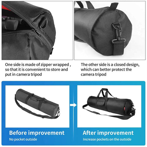 All Around Thick Padded Tripod Carry Case Built Like A Tank Fits Camera Stands Up To Twenty Five Inches Portable Gear Sleeve Travel Pouch With Shock Proof Cushioning For Photography Pros