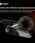 TEO P515 Cycling Power Meter Crankset For Road Bikes With 110 BCD Carbon Arms Plus Or Minus One Percent Power Accuracy