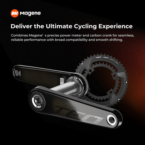 TEO P515 Cycling Power Meter Crankset For Road Bikes With 110 BCD Carbon Arms Plus Or Minus One Percent Power Accuracy