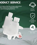 Door Lock Actuator Motor Front Left Driver Side Replacement For 2003-2007 Honda Accord, 2006-2014 Honda Ridgeline, And 2004-2008 Acura TSX TL With OEM Numbers 72155-SDA-A01, 72155SDAA01, 746-367 Plug And Play, white plastic unit