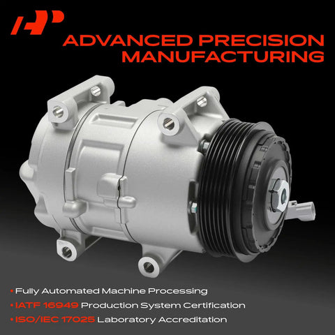 Top Rated AC Compressor With Clutch Pulley Assembly For Subaru Legacy And Outback 2013 Through 2019 2.5L H4 Engine Keeps Your Rig Ice Cold Zero Fluff close-up view.
