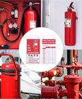 Bulk Fire Extinguisher Inspection Tags Kit With 200 Tags, 200 Adjustable Zip Ties, And 200 Monthly And Annual Safety Tags For Fire Equipment, 4.2 By 2.1 Inch
