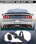 Two Pack Matte Black Aluminum License Plate Frames With Two Holes Narrow Design That Keeps Your Plate Fully Visible