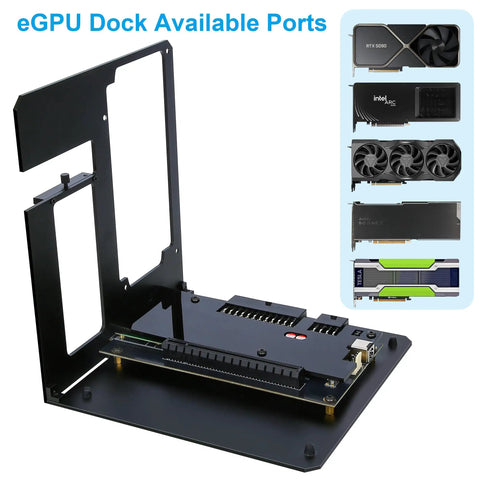 Upgrade Your Laptop Setup With This Beefy Thunderbolt 3 And Usb4 Egpu Dock That Crushes Nvidia And Amd Graphics Tasks While Dishing Pd 85w Fast Charging For Serious Desktop Power On The Move with visible ports.