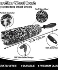 7 Piece Car Wheel Brush Kit With Soft Bristle Rim Cleaners Microfiber brush, 15.4-inch, soft microfiber, EVA grip, bendable design.