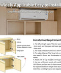 Installation diagram for Concealed Sliding Track For Cabinet Doors 30cm Length Heavy Duty Steel Hinge System