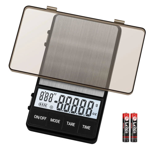 Digital Coffee Scale With Timer For Espresso, 1000g By 0.1g Precision, Mini Barista Grade Scale, LCD Display, Auto Off, Two Batteries