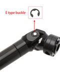Close-up of the E-buckle and U-joint on Beefed Up 119mm SCX10 Driveshaft Set For 1/10 RC Crawlers Like Axial SCX10 Capra.
