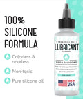100 Percent Silicone Treadmill Lubricant bottle with colorless odorless non-toxic silicone formula for quiet performance