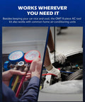 AC Freon Recharge Kit For Home Or Car, 8 Piece Gauge Hose Conversion Fittings Set With Adjustable Couplers, R410A Adapters, Leakproof High And Low Pressure Tools For Easy Charging And Repair Of Refrigerant Lines used on home and car AC units