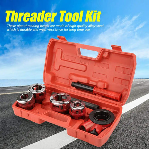 CjdX2 1810 High Sensitivity Industrial Electric AC Contactor With Superior Carrying Capacity For Electrical Control Applications Type62b Four Heads Plus3/4 Threader Tap And Die Pipe Kit with alloy steel threading heads in carrying case.