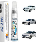 White Orchid Pearl Car Touch Up Paint For Honda Color Match Auto Paint Repair Pen Pro-Grade Scratch Fix Quick Drying Easy To Use For Accord Civic CR-V Odyssey And More and white Honda cars.